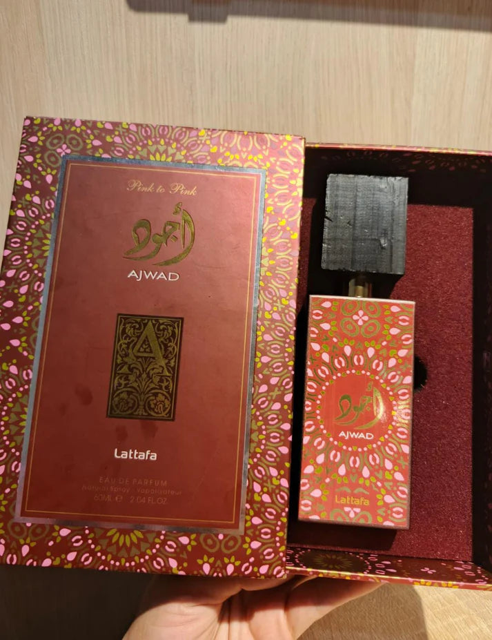 LATTAFA PERFUMES AJWAD PINK TO PINK EN ESTUCHE DE LUJO