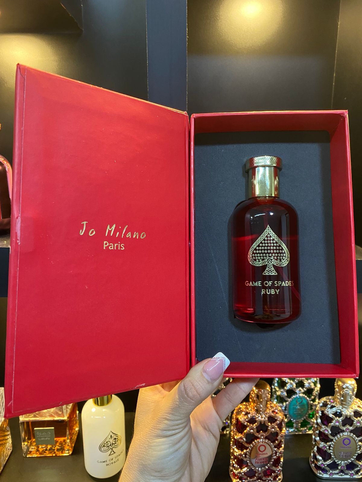 JO MILANO PARIS GAME OF SPADES RUBY