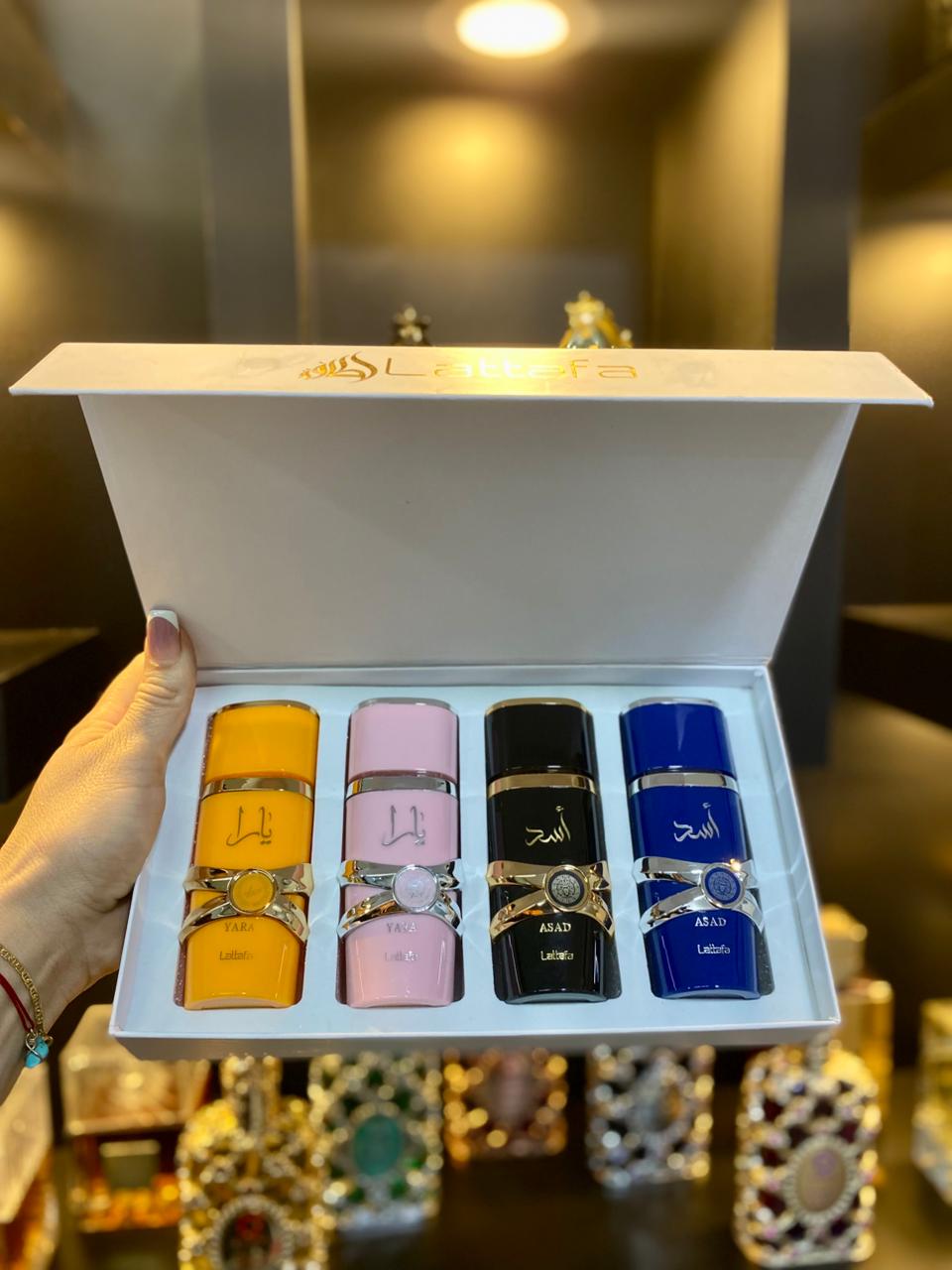 ESTUCHE DE LUJO LATTAFA X 4