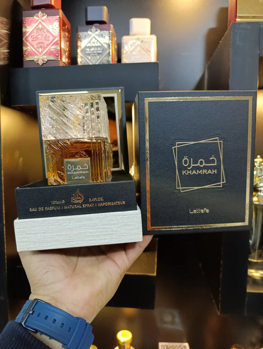 LATTAFA PERFUMES KHAMRAH EN ESTUCHE DE LUJO
