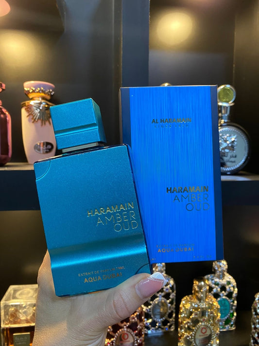 AL HARAMAIN AMBER OUD AQUA DUBAI EN CAJA ECO