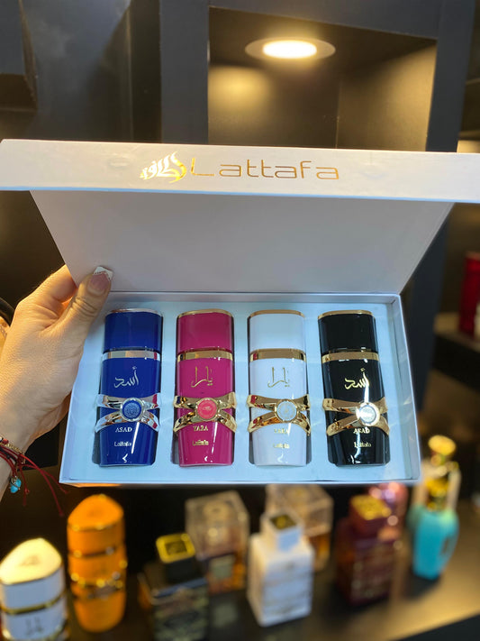 ESTUCHE DE LUJO LATTAFA X 4